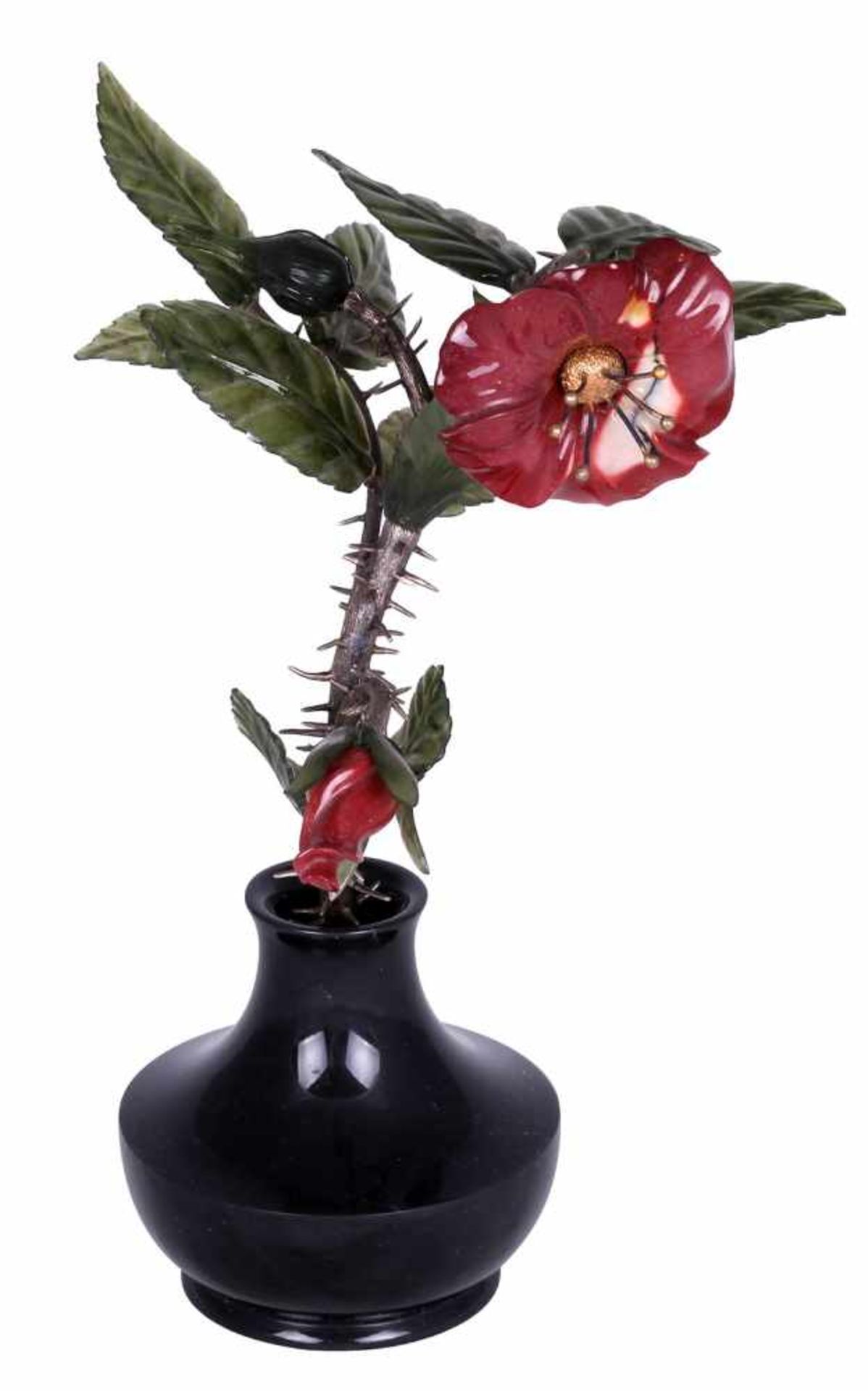 Flower in a vase. Early 20th century. - Bild 2 aus 4