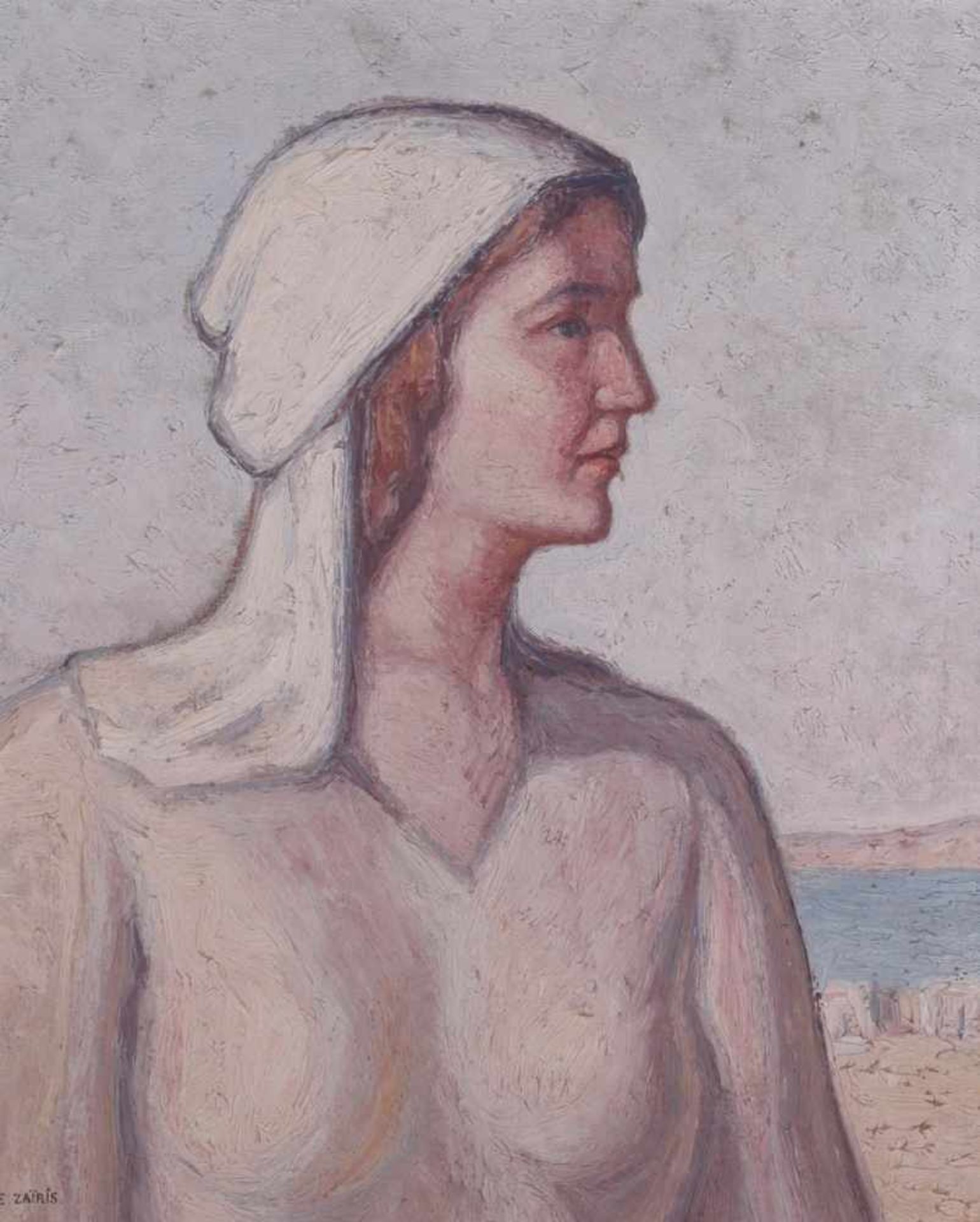 Zairis, Emmanuel. A woman with a headcloth.