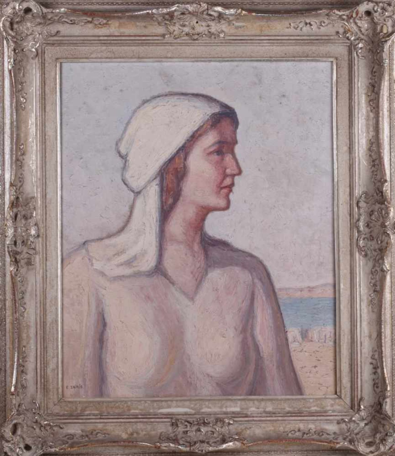 Zairis, Emmanuel. A woman with a headcloth. - Bild 2 aus 3