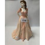 A COALPORT CERAMIC LADY FIGURE - 'JACQUELINE'