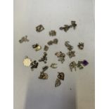 A COLLECTION OF 27 ASSORTED SILVER CHARMS