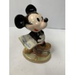 A BESWICK MICKEY MOUSE FIGURE WITH GOLD BACK STAMP