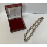 A BOXED SILVER CHOKER NECKLACE