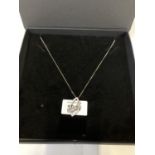 A SILVER SIXTEEN STONE NECKLACE