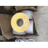 FIVE ROLLS OF LARGE RECTANGULAR LABELS