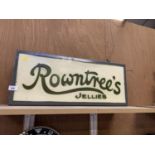 A ROWNTREE'S JELLIES ILLUMINATED LIGHT BOX SIGN