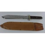 A SIEGE OF THE ALAMO BOWIE KNIFE, 27 CM BLADE