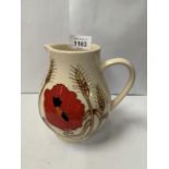 A MOORCROFT HARVEST POPPY JUG