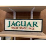 A JAGUAR ILLUMINATED LIGHT BOX SIGN