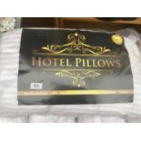 THREE PACKS OF HOTEL PILLOWS (TWO PILLOWS PER PACK) RRP £29.99 PER PACK