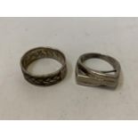 TWO GENTS SILVER RINGS