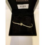 A LADIES SILVER BRACELET, BOXED