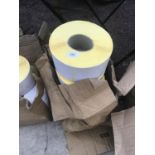 FIVE ROLLS OF LARGE RECTANGULAR LABELS