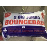 TWO NEW BIG JUMBO BOUNCE BACK SUPPORT PILLOWS