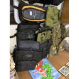 ASSORTED ARMY CAMO BAGS