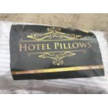 FOUR PACKS OF NEW HOTEL PILLOWS (TWO PILLOWS PER PACK) RRP £29.99 PER PACK