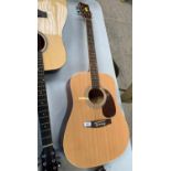 A BURSWOOD ACOUSTIC GUITAR