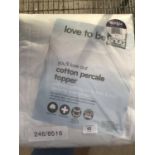 A LOVE TO BE SNUG SINGLE COTTON PERCALE TOPPER