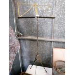 A VINTAGE BRASS FOLD OUT MUSIC STAND