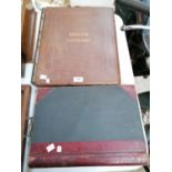TWO VINTAGE ITEMS, LEDGER AND ENGLISH SHIPPERS BOOK