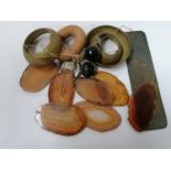 ASSORTED AGATE STONES