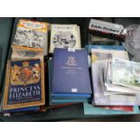 A GROUP OF ASSORTED COMMEMORATIVE BOOKS ETC