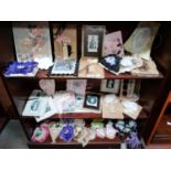 A LARGE COLLECTION OF ASSORTED EMBROIDERY ITEMS