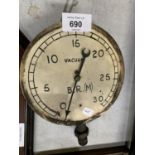 A VINTAGE 1920'S SPRING LOADED STEAM SHIP GAUGE