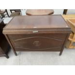 AN OAK BEDDING CHEST