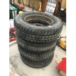 FOUR WHEELS AND TYRES 195R15 100S