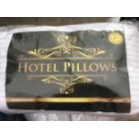 FOUR PACKS OF NEW HOTEL PILLOWS (TWO PILLOWS PER PACK) RRP £29.99 PER PACK