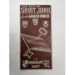 THE KEY TO ST JOHN FOR THE ARMED FORCES AND MERCHANT NAVY BOOKLET