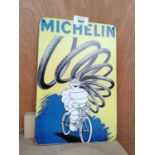 A VINTAGE STYLE 'MICHELIN' METAL SIGN