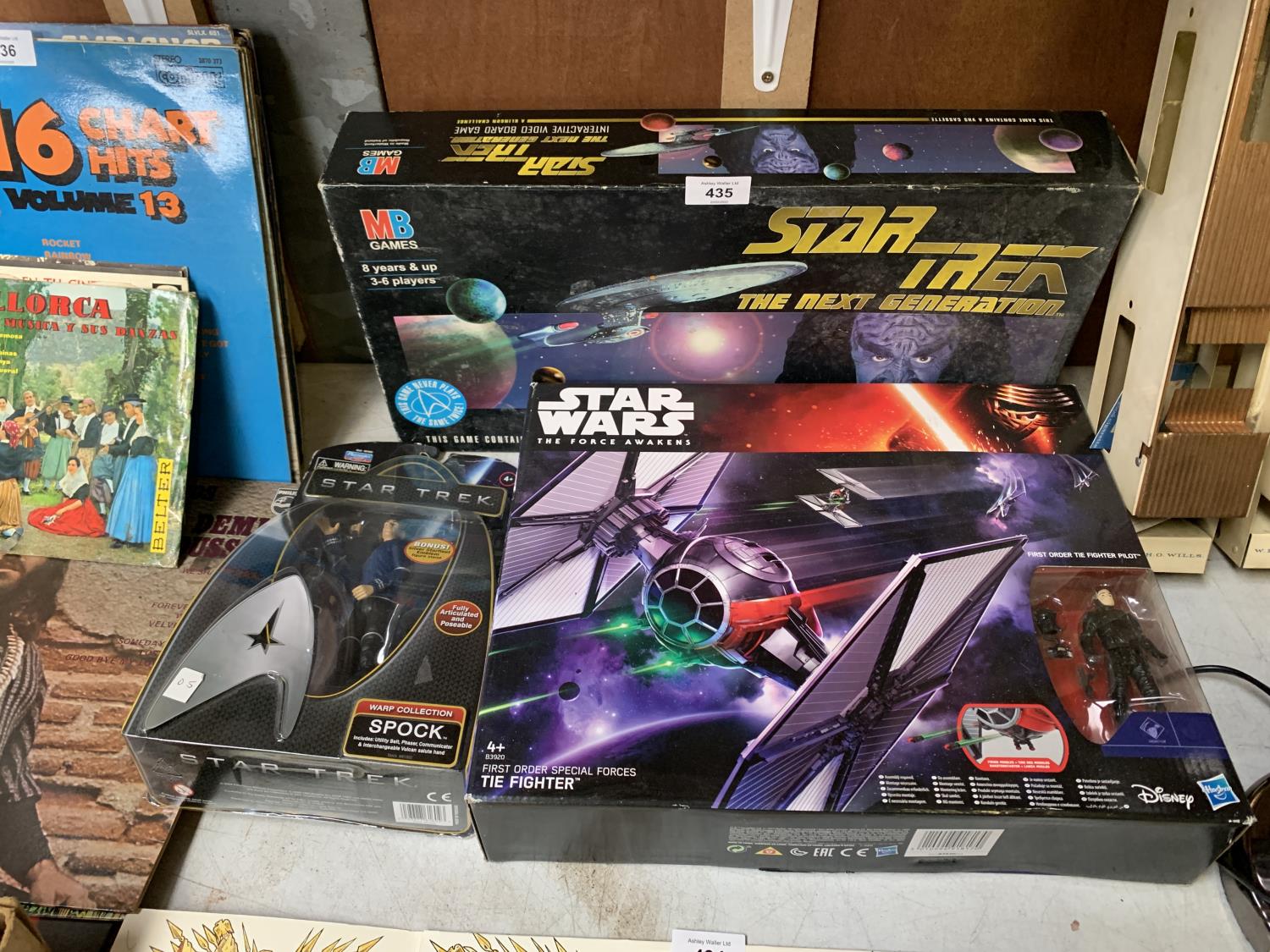 THREE BOXED ITEMS, 2 X STAR TREK AND STAR WARS