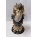 A BURSLEM POTTERY STONEWARE WALLY BIRD GROTESQUE FIGURE - 'BORIS' DESIGNED BY ANDREW HULL