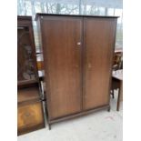 A STAG MINSTREL MAHOGANY WARDROBE WITH TWO DOORS