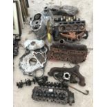 VARIOUS CAR PARTS TO INCLUDE BLOCKS FANS ETC