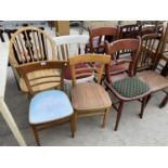 EIGHT VARIOUS DINING CHAIRS