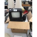 A VISULUX MODEL 1421B 5.5 INCH TV AND RADIO IN WORKING ORDER