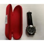 A GENTS FASHION WRIST WATCH AND BOX