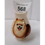 A MOORCROFT MINIATURE 'POMERANIAN' PATTERN VASE