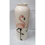 A LARGE MOORCROFT POTTERY 'FLAMINGOS' PATTERN VASE, HEIGHT 30 CM