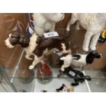 TWO BESWICK DOG FIGURES