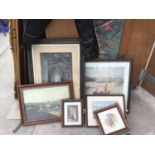 VARIOUS FRAMED PICTURES