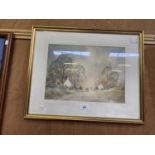 A GILT FRAMED GEORGE ALLEN WATERCOLOUR