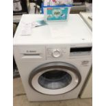 A BOSCH SERIES 4 WASHING MACHINE, TWO MONTHS OLD WITH PROOF OF PURCHASE. GENUINE REASON FOR SALE AND