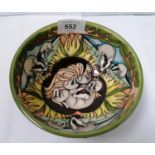 A MOORCROFT POTTERY 'THE CLAN' BADGERS PATTERN BOWL