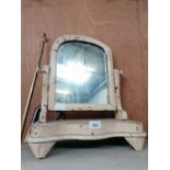 A VINTAGE PINE DRESSING MIRROR