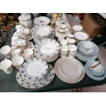 A LARGE COLLECTION OF ASSORTED CERAMICS, PART DINNER AND TEA SETS ETC