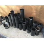 A LARGE QUANTITY OF FLUES AND COWLS FOR LOG BURNERS